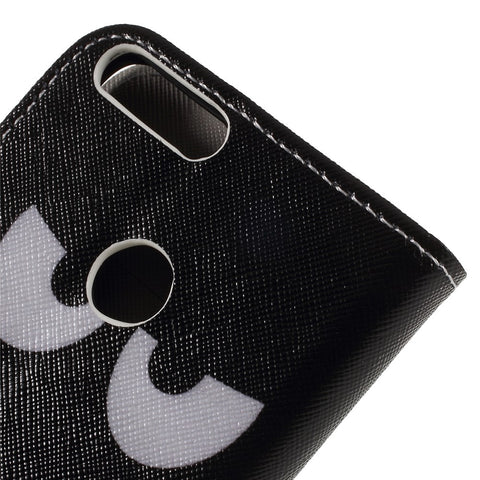 Cross Texture Pattern Printing Leather Wallet Folio Cover for Huawei Honor 9 Lite / Honor 9 Youth Edition