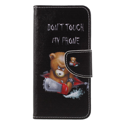 Cross Texture Pattern Printing Leather Wallet Folio Cover for Huawei Honor 9 Lite / Honor 9 Youth Edition