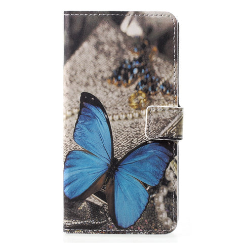 Pattern Printing Wallet Stand Leather Cover for Huawei P20