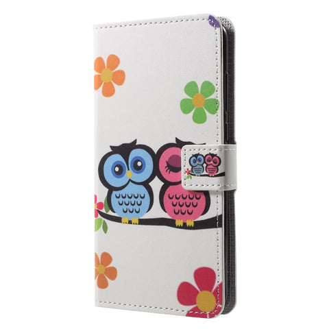 Pattern Printing Wallet Stand Leather Cover for Huawei P20