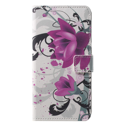 Pattern Printing Wallet Stand Leather Cover for Huawei P20