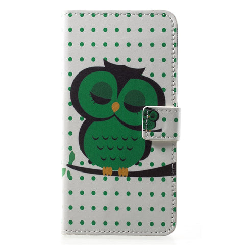Pattern Printing Wallet Stand Leather Cover for Huawei P20