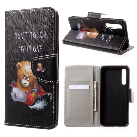 Pattern Printing Leather Wallet Shell Case for Huawei P20
