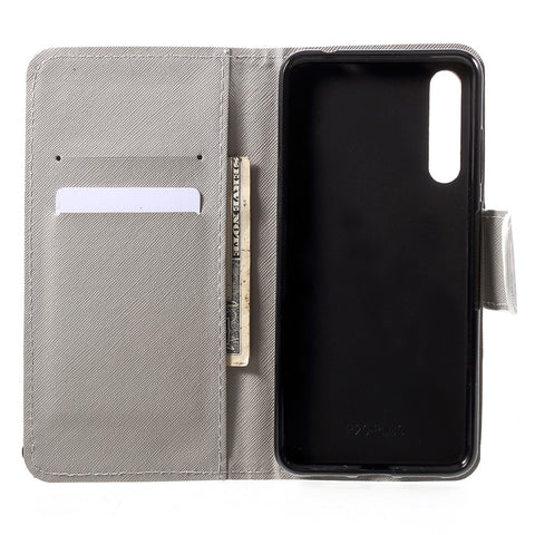 Pattern Printing Leather Wallet Shell Case for Huawei P20