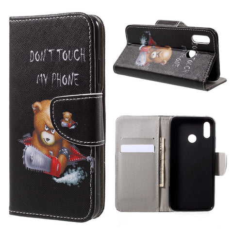 For Huawei P20 Lite / Nova 3e Pattern Printing Leather Wallet Protection Cover