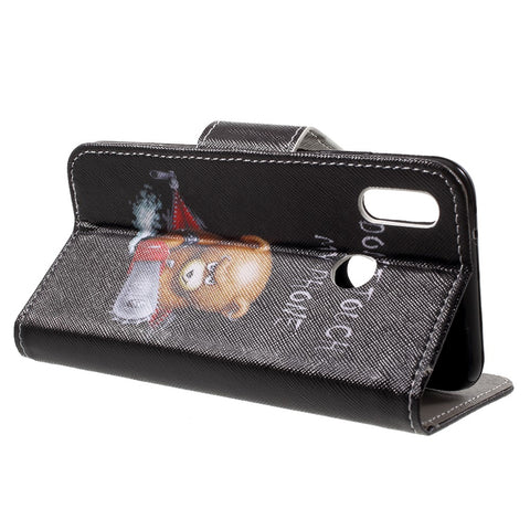 For Huawei P20 Lite / Nova 3e Pattern Printing Leather Wallet Protection Cover