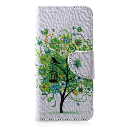 For Huawei P20 Lite / Nova 3e Pattern Printing Leather Wallet Protection Cover