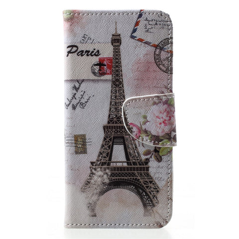 For Huawei P20 Lite / Nova 3e Pattern Printing Leather Wallet Protection Cover