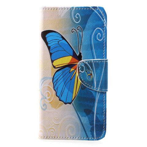 For Huawei P20 Lite / Nova 3e Pattern Printing Leather Wallet Protection Cover