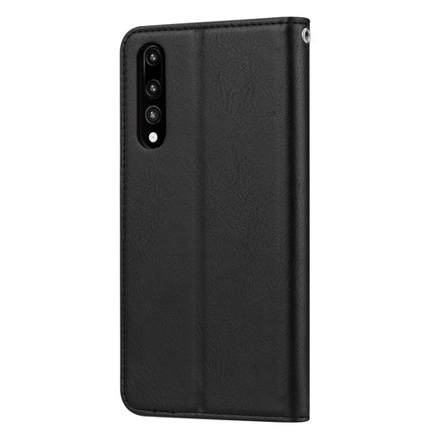 Auto-absorbed Leather Wallet Stand Case Accessory for Huawei P20