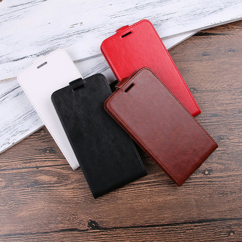 Crazy Horse Crazy Horse Vertical Leather Card Holder Shell Case for Huawei P20 Lite / Nova 3e