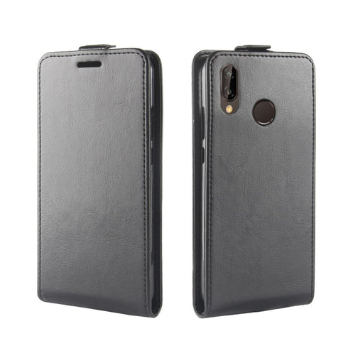Crazy Horse Crazy Horse Vertical Leather Card Holder Shell Case for Huawei P20 Lite / Nova 3e