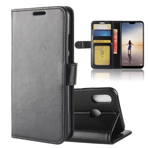 Crazy Horse Wallet Leather Stand Cover for Huawei P20 Lite / Nova 3e