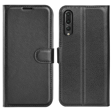 For Huawei P20 Litchi Texture Wallet Stand Leather Phone Accessory Case