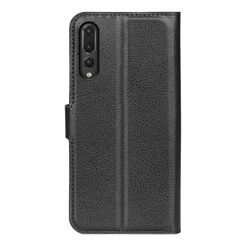 For Huawei P20 Litchi Texture Wallet Stand Leather Phone Accessory Case