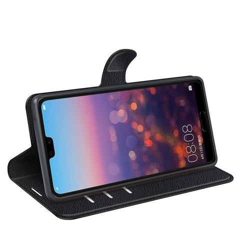 For Huawei P20 Litchi Texture Wallet Stand Leather Phone Accessory Case