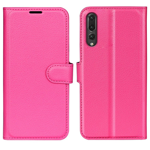 For Huawei P20 Litchi Texture Wallet Stand Leather Phone Accessory Case