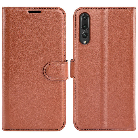For Huawei P20 Litchi Texture Wallet Stand Leather Phone Accessory Case