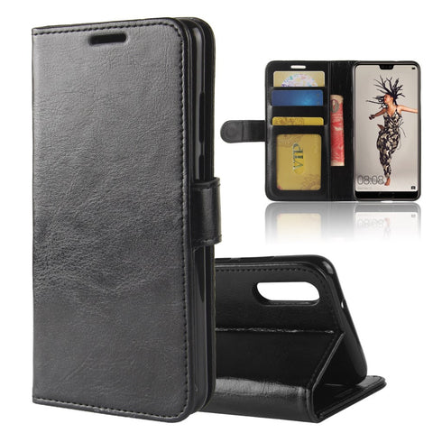 Crazy Horse Magnetic Leather Stand Cover for Huawei P20