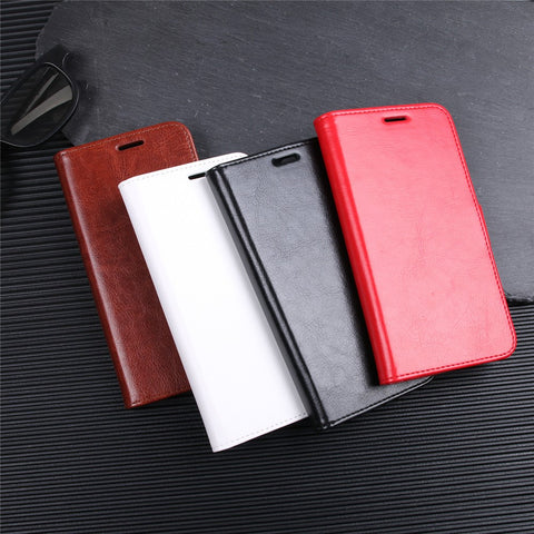 Crazy Horse Magnetic Leather Stand Cover for Huawei P20