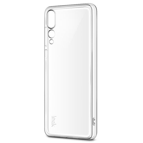 IMAK Stealth Case Clear 0.7mm TPU Back Case + Screen Protector for Huawei P20 Pro