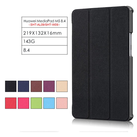 Tri-fold Stand Leather Tablet Smart Case for Huawei MediaPad M5 8