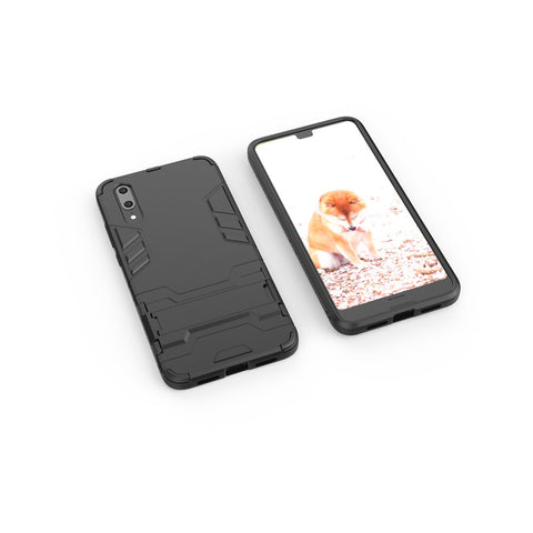Cool Guard Kickstand Hybrid PC TPU Mobile Cover for Huawei P20