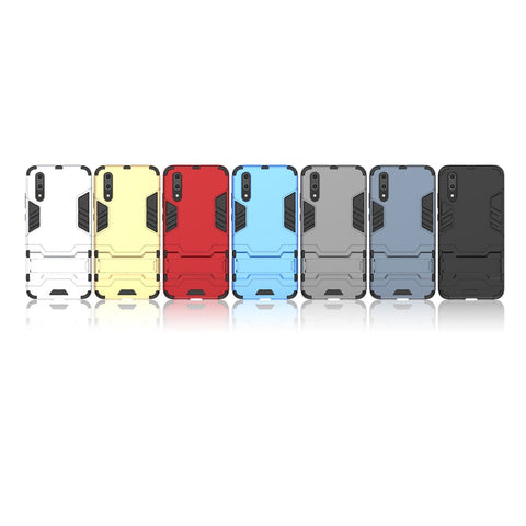 Cool Guard Kickstand Hybrid PC TPU Mobile Cover for Huawei P20