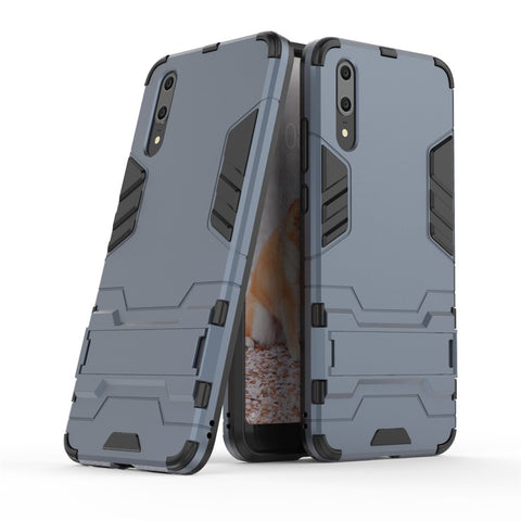 Cool Guard Kickstand Hybrid PC TPU Mobile Cover for Huawei P20