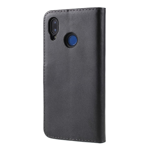 Split Leather Wallet Stand Flip Cover Case for Huawei P20 Lite / Nova 3e