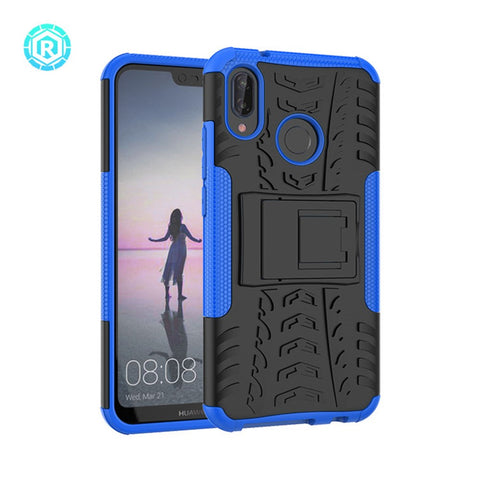 Anti-slip PC + TPU Hybrid Kickstand Case for Huawei P20 Lite / Nova 3e