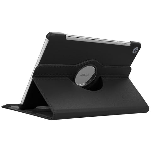 Litchi Grain Leather Stand Tablet Casing for Huawei Mediapad M5 10 / M5 10 (Pro) with Elastic Band