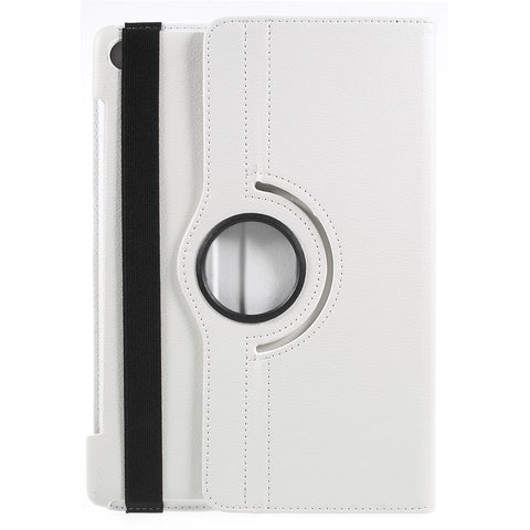 Litchi Texture Leather Case with Rotating Stand for Huawei Mediapad M5 10 / M5 10 (Pro)