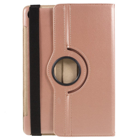 Litchi Texture Leather Case with Rotating Stand for Huawei Mediapad M5 10 / M5 10 (Pro)