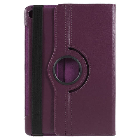 Litchi Texture Leather Case with Rotating Stand for Huawei Mediapad M5 10 / M5 10 (Pro)