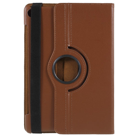 Litchi Texture Leather Case with Rotating Stand for Huawei Mediapad M5 10 / M5 10 (Pro)