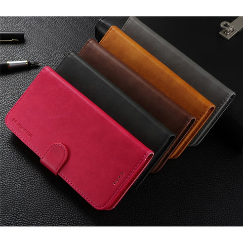LC.IMEEKE Wallet Stand Leather Phone Cover for Huawei P20