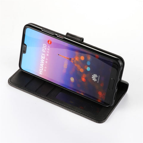 LC.IMEEKE Wallet Stand Leather Phone Cover for Huawei P20