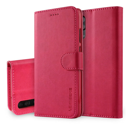 LC.IMEEKE Wallet Stand Leather Phone Cover for Huawei P20
