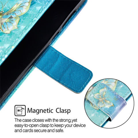 For Huawei P20 Lite / Nova 3e (China) Pattern Printing Leather Stand Magnetic Casing Shell
