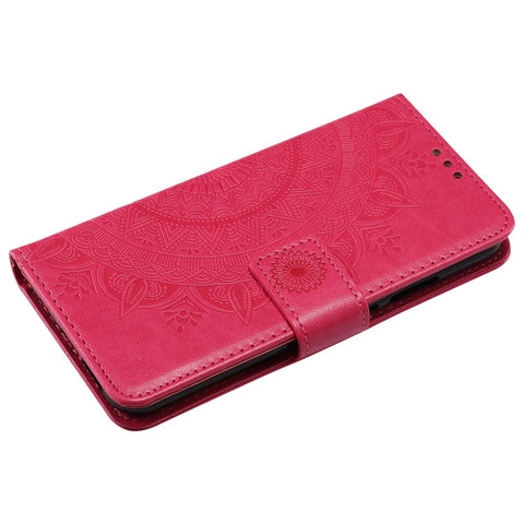 Imprinted Mandala Pattern PU Leather Mobile Case with Card Slots for Huawei P20 Lite / Nova 3e