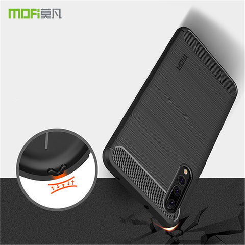 MOFI Carbon Fiber Texture Brushed TPU Case Cover for Huawei P20 Pro