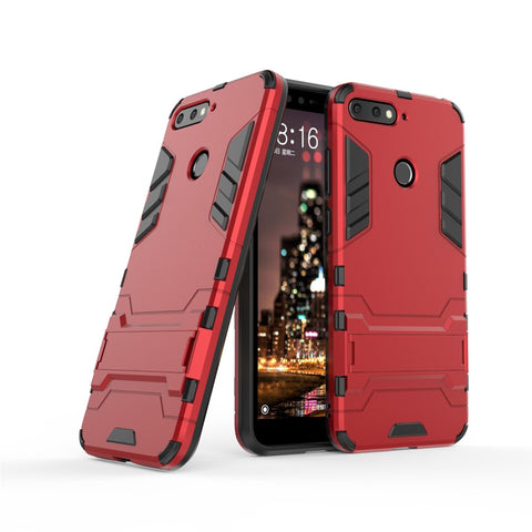 Cool Guard PC TPU Kickstand Cover for Huawei Honor 7A (with Fingerprint Sensor)/Honor 7A Pro/Enjoy 8e
