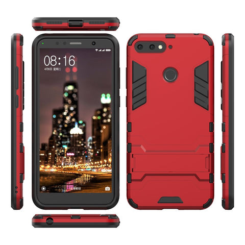 Cool Guard PC TPU Kickstand Cover for Huawei Honor 7A (with Fingerprint Sensor)/Honor 7A Pro/Enjoy 8e