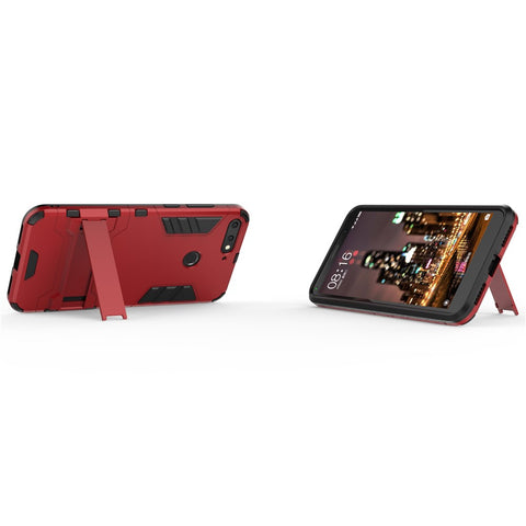 Cool Guard PC TPU Kickstand Cover for Huawei Honor 7A (with Fingerprint Sensor)/Honor 7A Pro/Enjoy 8e