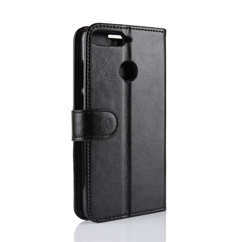Crazy Horse Leather Wallet Mobile Casing for Huawei Honor 7A (With Fingerprint Sensor) / Honor 7A Pro / Enjoy 8e