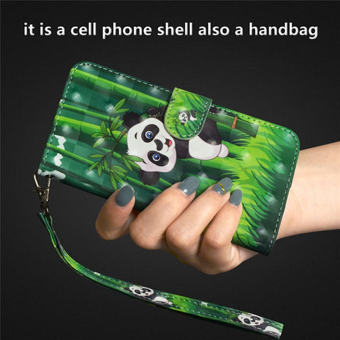 Pattern Printing Wallet Leather Stand Cover for Huawei P20 Lite / Nova 3e