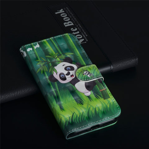 Pattern Printing Wallet Leather Stand Cover for Huawei P20 Lite / Nova 3e
