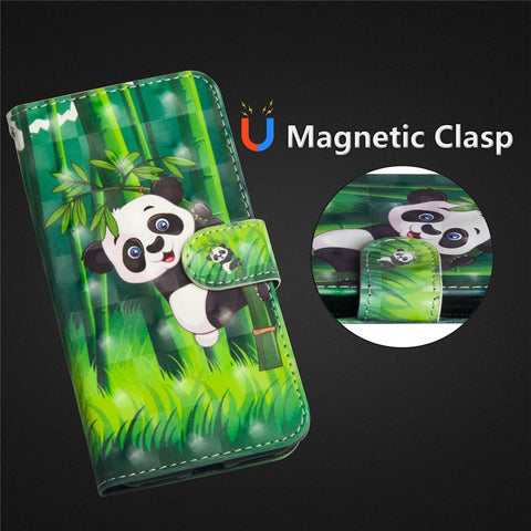 Pattern Printing Wallet Leather Stand Cover for Huawei P20 Lite / Nova 3e