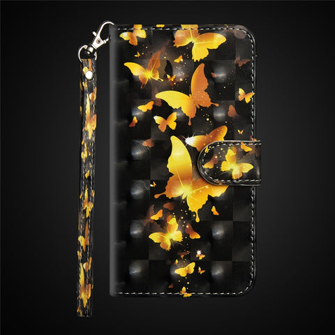 Pattern Printing Wallet Stand Leather Flip Mobile Cover for Huawei P Smart / Enjoy 7S